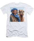 1 Berber Nomadic Ethnic Man in Blue on Camel By Asar Studios Celestial Images T-Shirt