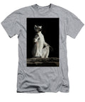1 Cat Lemur Meditation with Luminous Clear Eyes in the Dark Michael Semenov T-Shirt