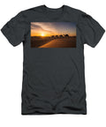 Camels Journeying Across Desert Dunes Mango Art T-Shirt
