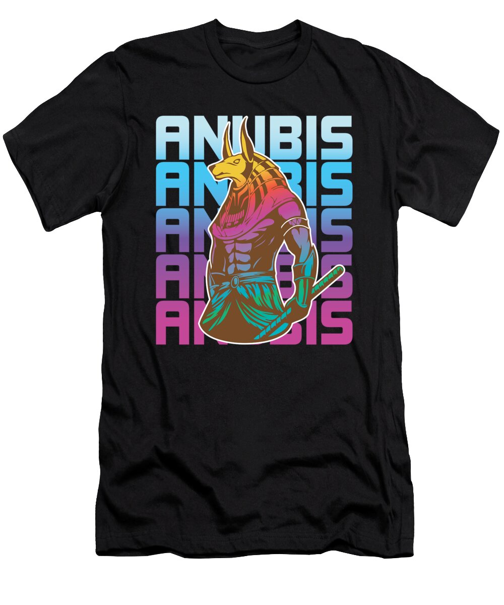 Egyptian God Anubis Egypt Moon T-Shirt