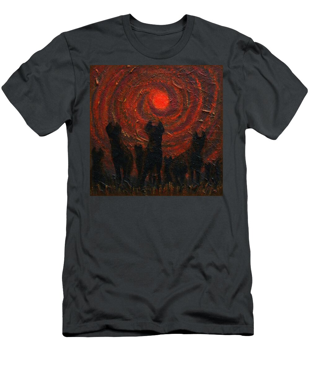 Hyena Sundown Philip Harvey T-Shirt