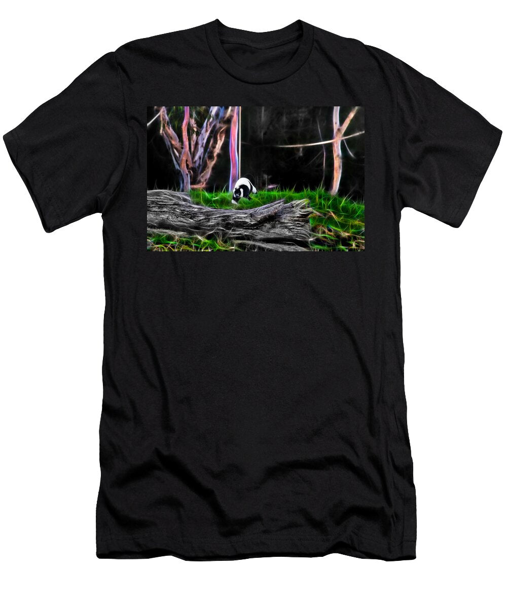 Magical Run of the Black and White Ruffed Lemur Miroslava Jurcik T-Shirt