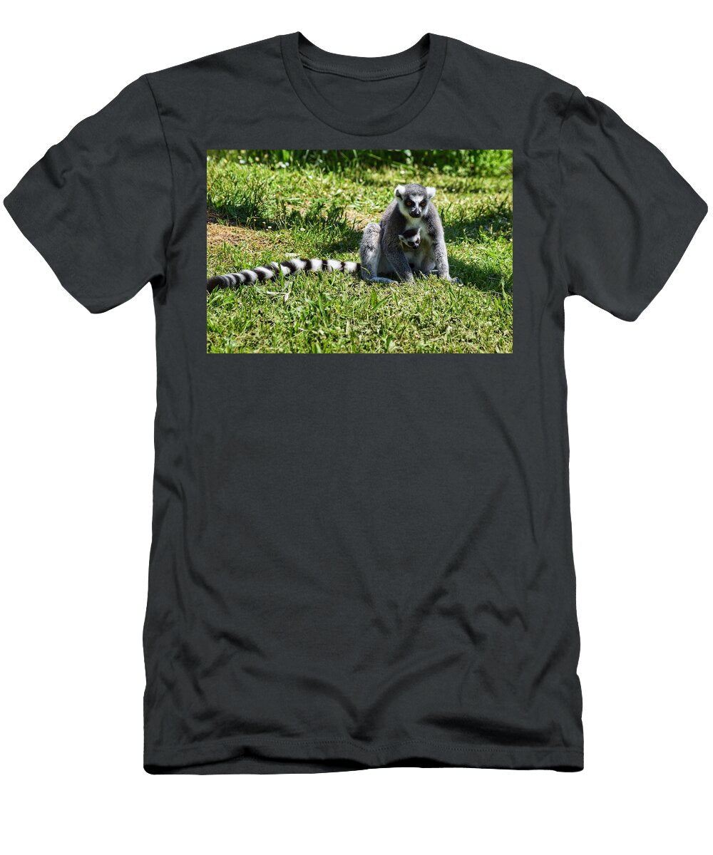 Mama and Baby Lemur Dana Hardy T-Shirt