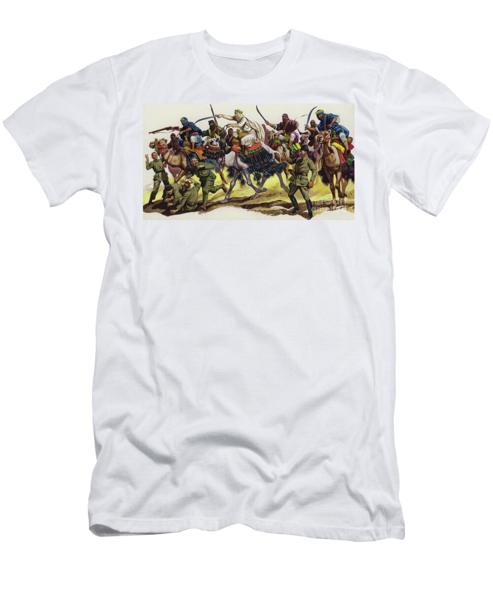 T E Lawrence Leading an Arab Attack Ron Embleton T-Shirt