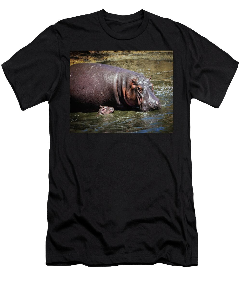 Tiny Hippo and Mom Vicki Jauron T-Shirt